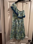 Lilly Pulitzer Idara Pompom One Shoulder Romper. Size XS. — photo 3