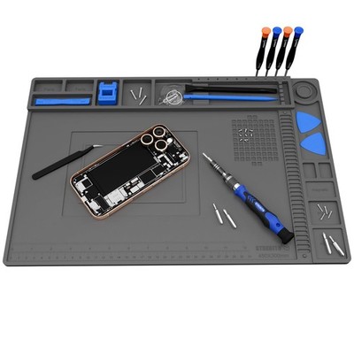 Soldering Mat Electronics Repair Mat, Solder Pad Heat Resistant 932°F, Magnet...