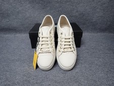 NEW Valentino Lavy Italian Leather Sneaker Cream Women's Size 8 SS51 