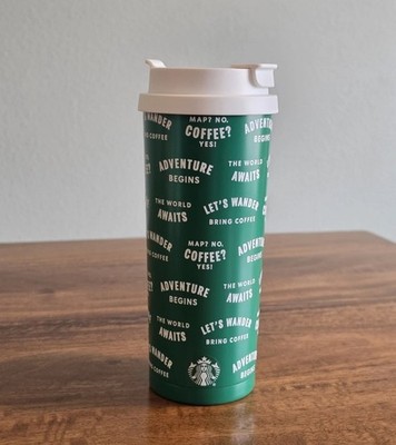  NWT Starbucks Road Trip Collection Dual Lid Stainless Tumbler 