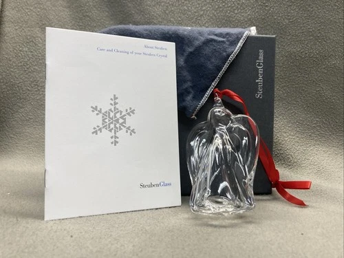 Steuben Art Glass Angel Christmas Ornament 2008