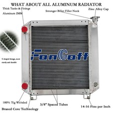 3 Row Radiator For Ford/New Holland D35 D40 DX35 DX40 TC35 TC35D TC40D #86401465