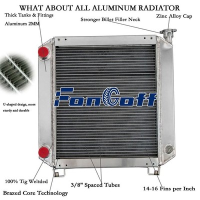 3 Rows Radiator For Ford/New Holland D35 D40 DX35 DX40 TC35 TC35D TC40D 86401465