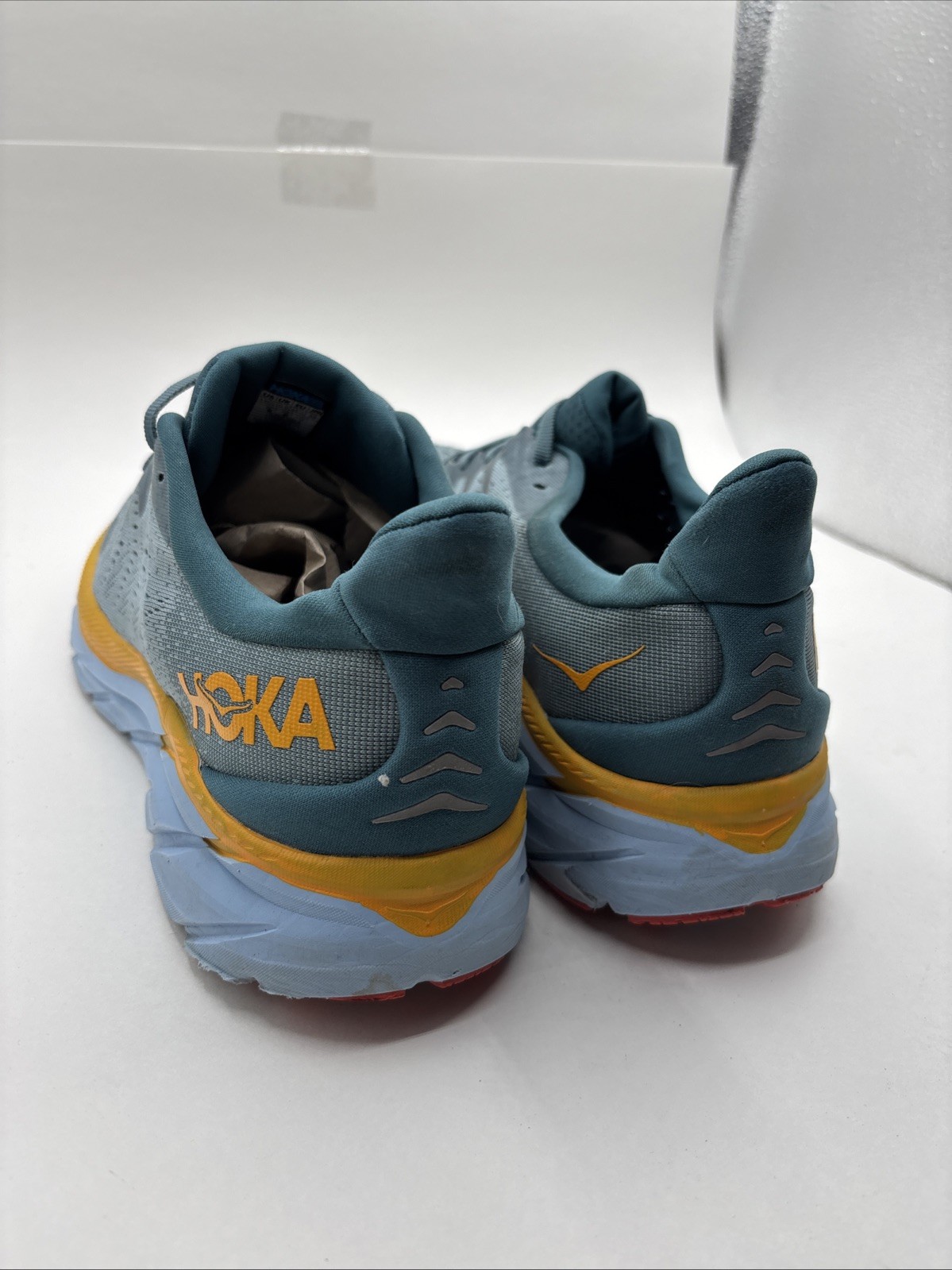 HOKA ONE ONE CLIFTON 8 MEN'S RUNNING SHOES  GOBLIN BLUE/ MOUNTAIN SPRING US 11 D thumbnail 13