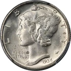 1936-D Mercury Dime PCGS MS64 FB Great Eye Appeal Nice Strike