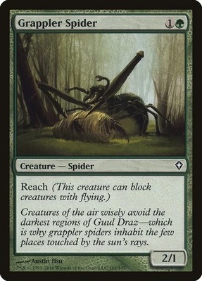 GRAPPLER SPIDER  X 4 E/X+ WORLDWAKE MAGIC THE GATHERING