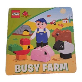 Lego DUPLO 6759 Busy Farm Read & Build Story Set  Book Pig Cow Sheep Rooster 