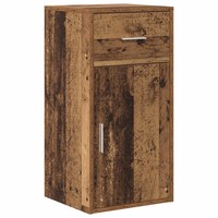 Sideboard Altholz Vintage Rustikal Mit Schubladen 38X34X75 Cm