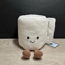 Plush Toy Toilet Paper Roll Cute Creative Doll NWT  Bag Best Gift