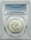 1946-D Walking Liberty Half Dollar, PCGS MS66, Collector Coin, 50c.