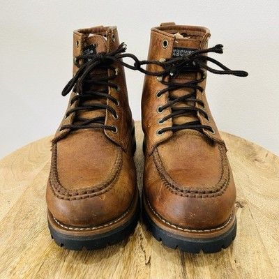 Skechers Cascade Vtg Logger Y2K Mens Brown Leather Moc Toe  display picture 1