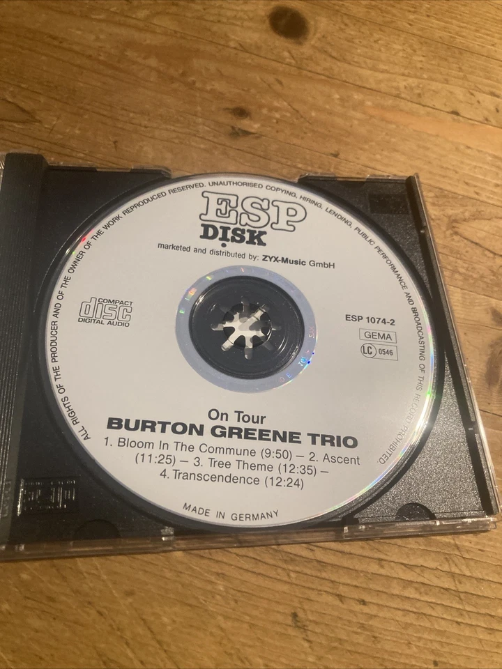 The Burton Greene Trio – On Tour CD ESP-Disk'10151 - Bild 2 von 3