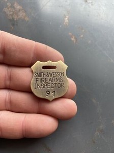 Smith & Wesson Firearm Tag Rifle Gun USA Metal Home Office Work Police BLEMISH