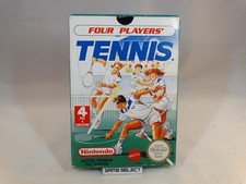 Four Players' Tennis Nintendo Nes Pal A Mattel - Complete Original