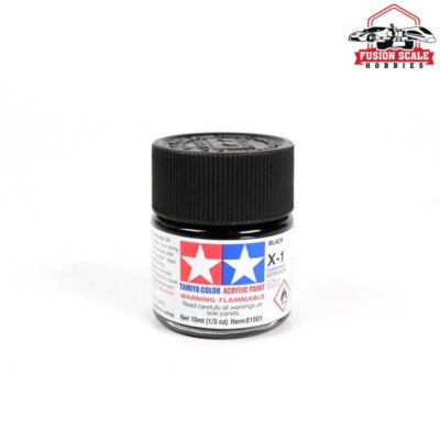 Tamiya Acrylic X-1 Black 10ml Bottle