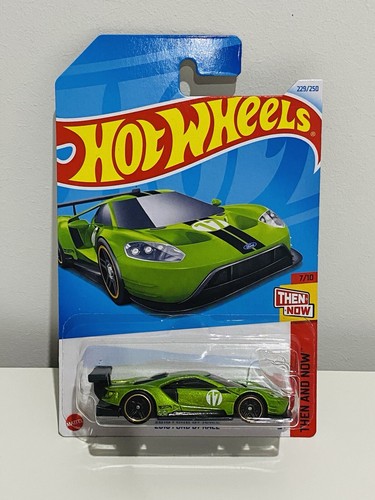 NEW HOTWHEELS 2016 FORD GT RACE GREEN THEN & NOW 1:64 SCALE 229/250