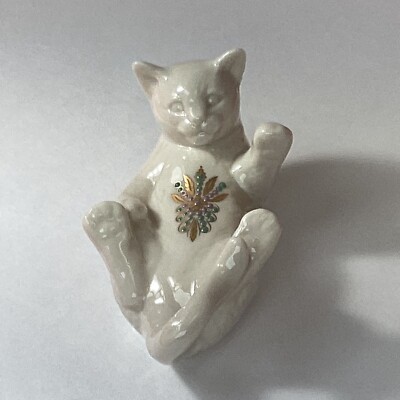 Lenox 1994 cat figurine porcelain Jewels 4” Long | eBay レノックス