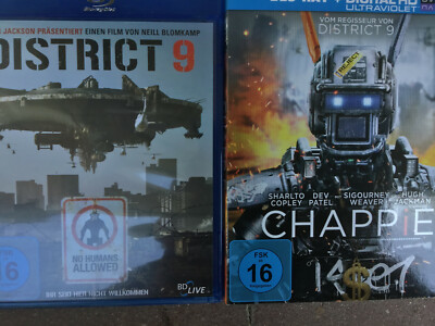 Blu RAY  [2 Filme]   District 9 +  Chappie