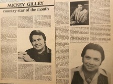 Mickey Gilley, Two Page Vintage Clipping