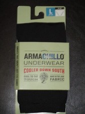 DULUTH WOMEN'S ARMACHILLO HI-CUT PANTIES IN BLACK SIZE LARGE NEW