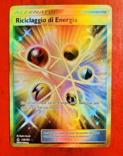 Energia base di giochi di carte collezionabili full art pokémon