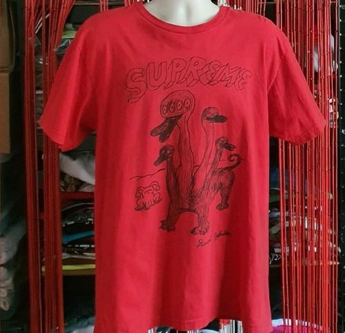 SS15 Supreme Daniel Johnston Rouge T-Shirt Taille XL T-Shirt Rare - Photo 1 sur 7