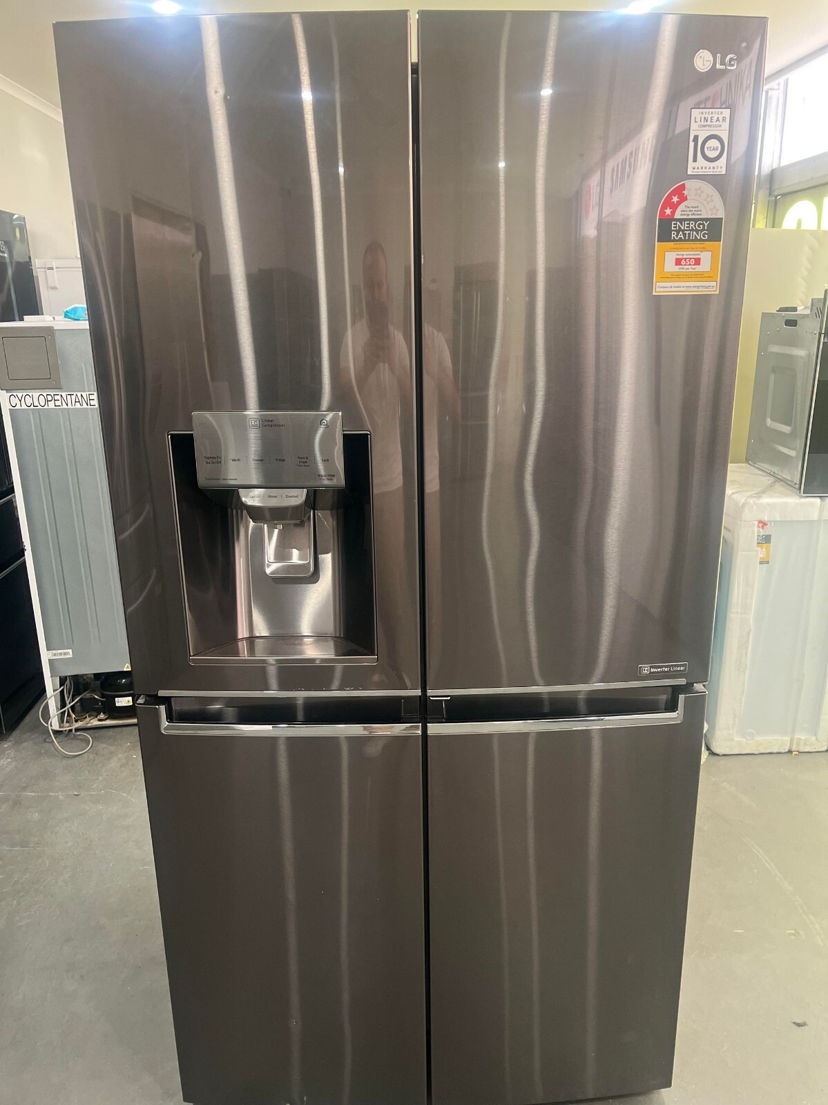 BIG PROMO LG GFD708BSL 708 LT French Door Black Fridge Led Smart ThinQ