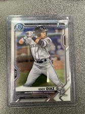 2021 Bowman Chrome Eddy Diaz 1st Bowman #BCP-33