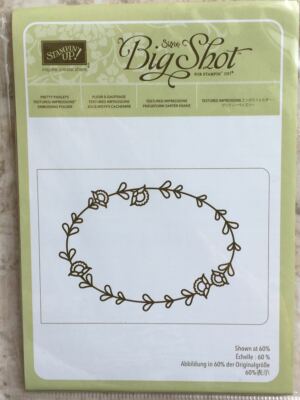 Stampin  Up! Textured Impressions Prägeform ''Zarter Kranz'' Embossingfolder