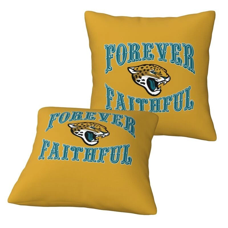 Jacksonville Jaguars Forever Faithful Throw Pillow Covers