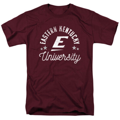 Eastern Kentucky University Adult T-Shirt Colonels, Maroon, S-3XL