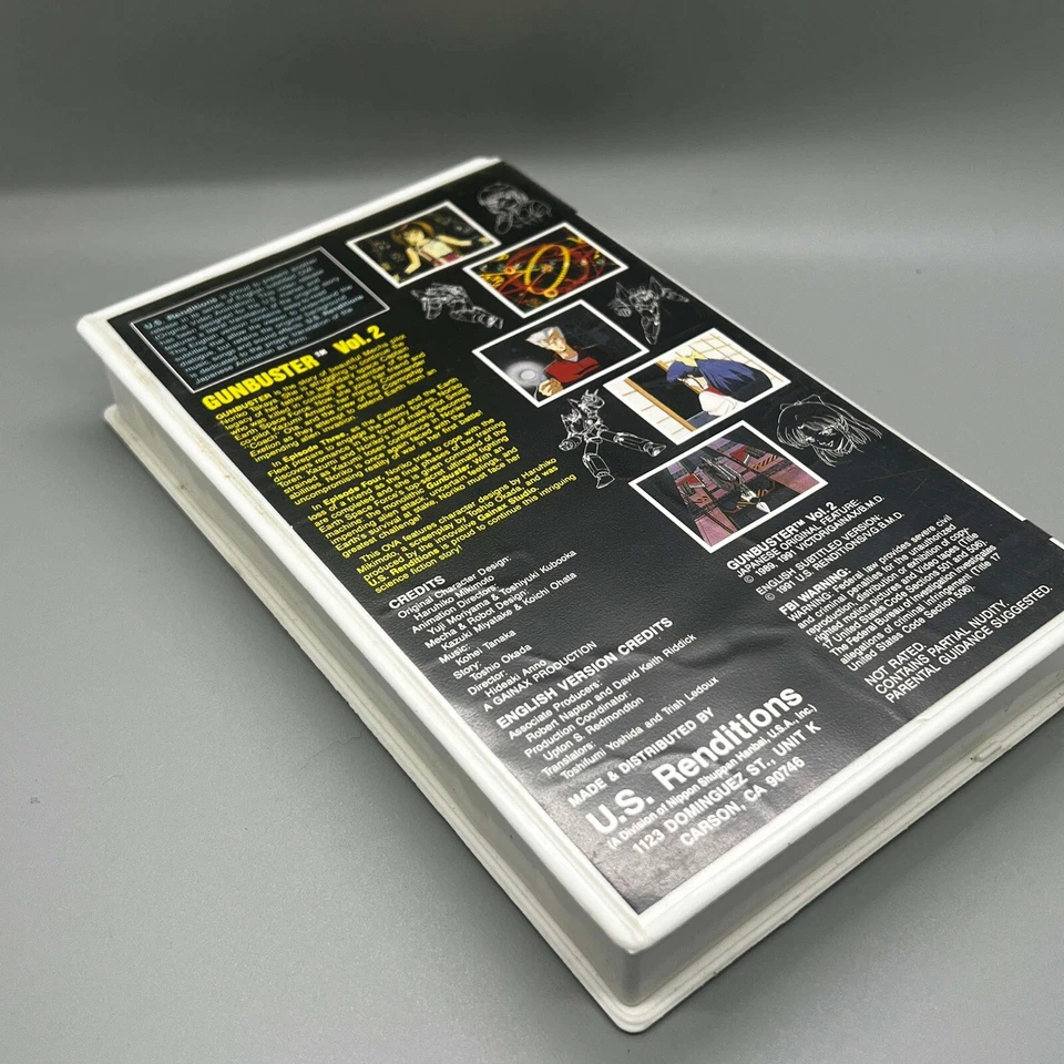 Gunbuster VHS Vol 2 Clamshell Rare 80s Anime Hideaki Anno English Subtitled OOP - Image 4 of 4