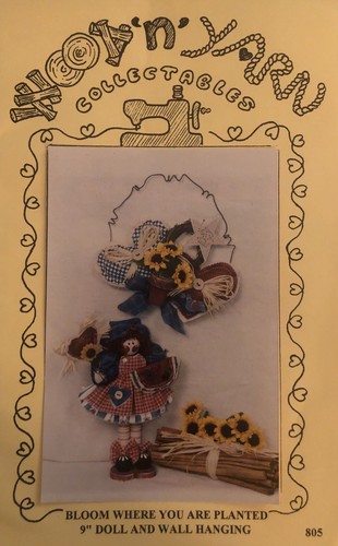 Vintage Craft Pattern: Bloom Where You Are Planted- Wood 'n' Yarn Denise Scovill - 第 1/3 張圖片