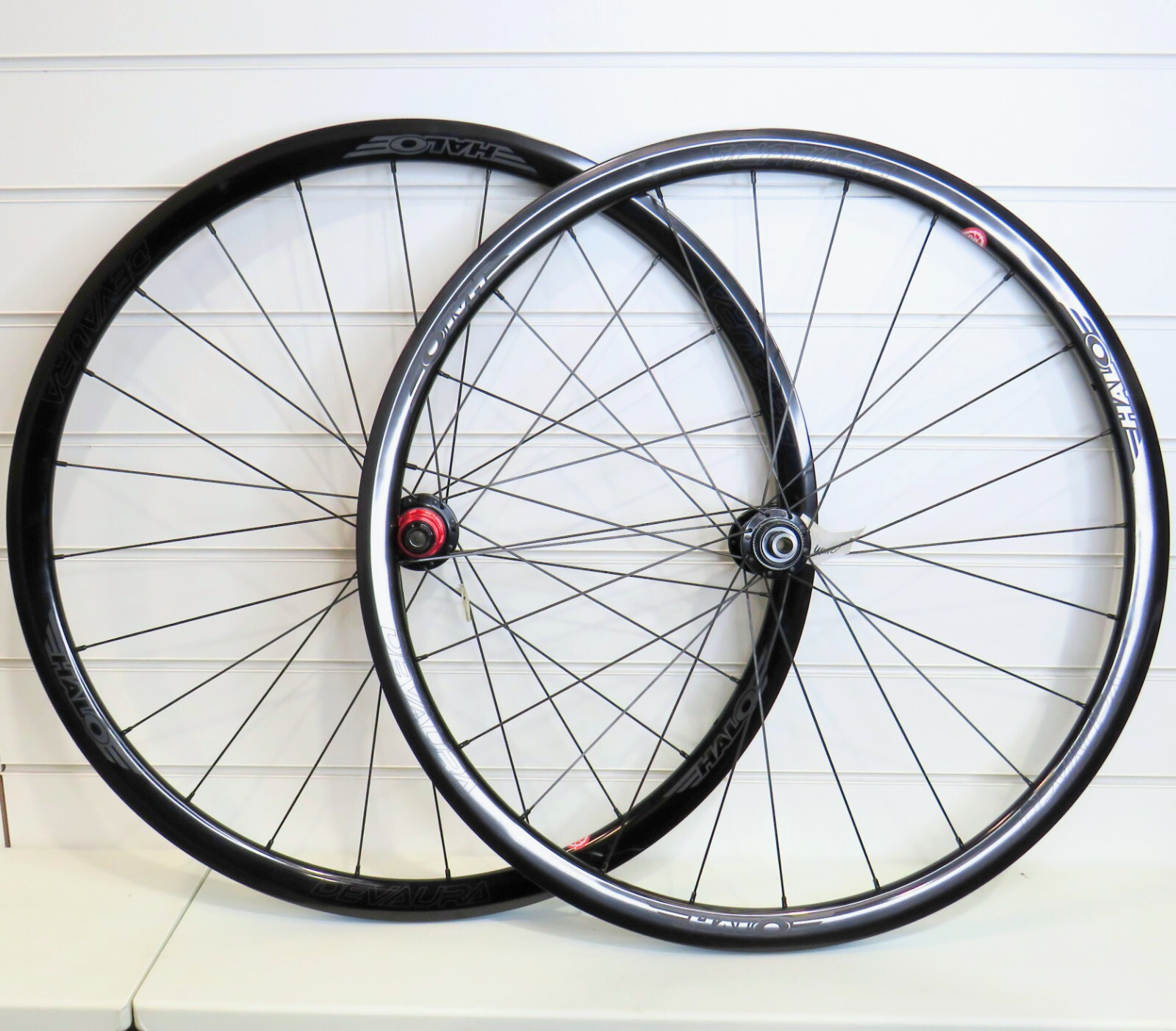 700c Halo Devaura Wheelset RD2 Front & Rear 12mm Axle Sram XD-R Freehub Black -H