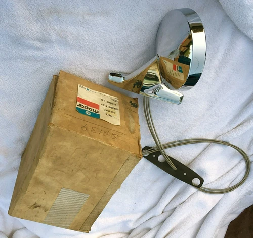 1975-76 B-body Mopar NOS DS Remote Mirror Package Chrysler Cordoba Charger