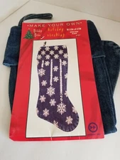 Denim Christmas Stocking Design Your Own Stocking by Innovo 19 1/2"X8 1/2" 