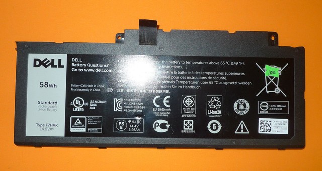 Аккумулятор dell f7hvr