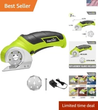 Cordless Electric Scissors, 4V Electric Mini Box Cutter, Carpet & Cardboard C...