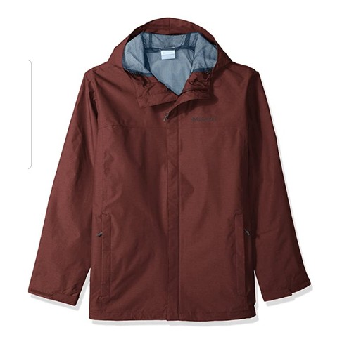 Columbia Men's Big and Tall Diablo Creek Rain Shell, Elderberry, 1x