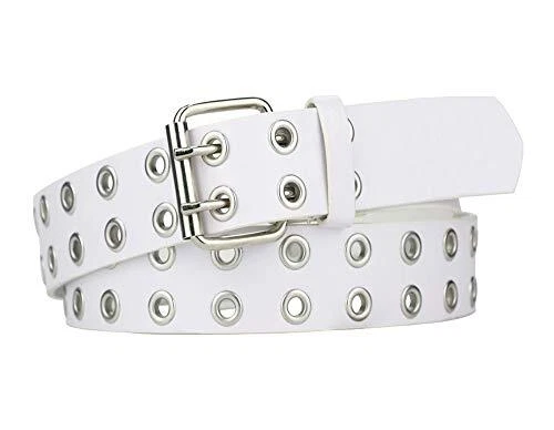 Grommet Leather Belts for Women,Studded Belt Punk Accessories, Cute Belt 