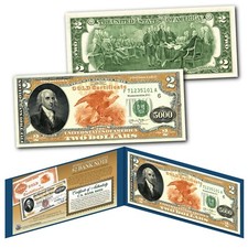 Serie 1882 James Madison $5.000 certificato oro progettato su una moderna banconota da $2