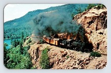 Postcard Durango Silverton Railroad Train CO Narrow Gauge 1960s Unposted Chrome