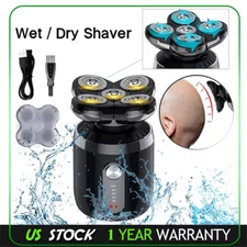 Electric Hair Remover Shavers Bald Head Razor Smooth Skull Cord Cordless Wet Dry