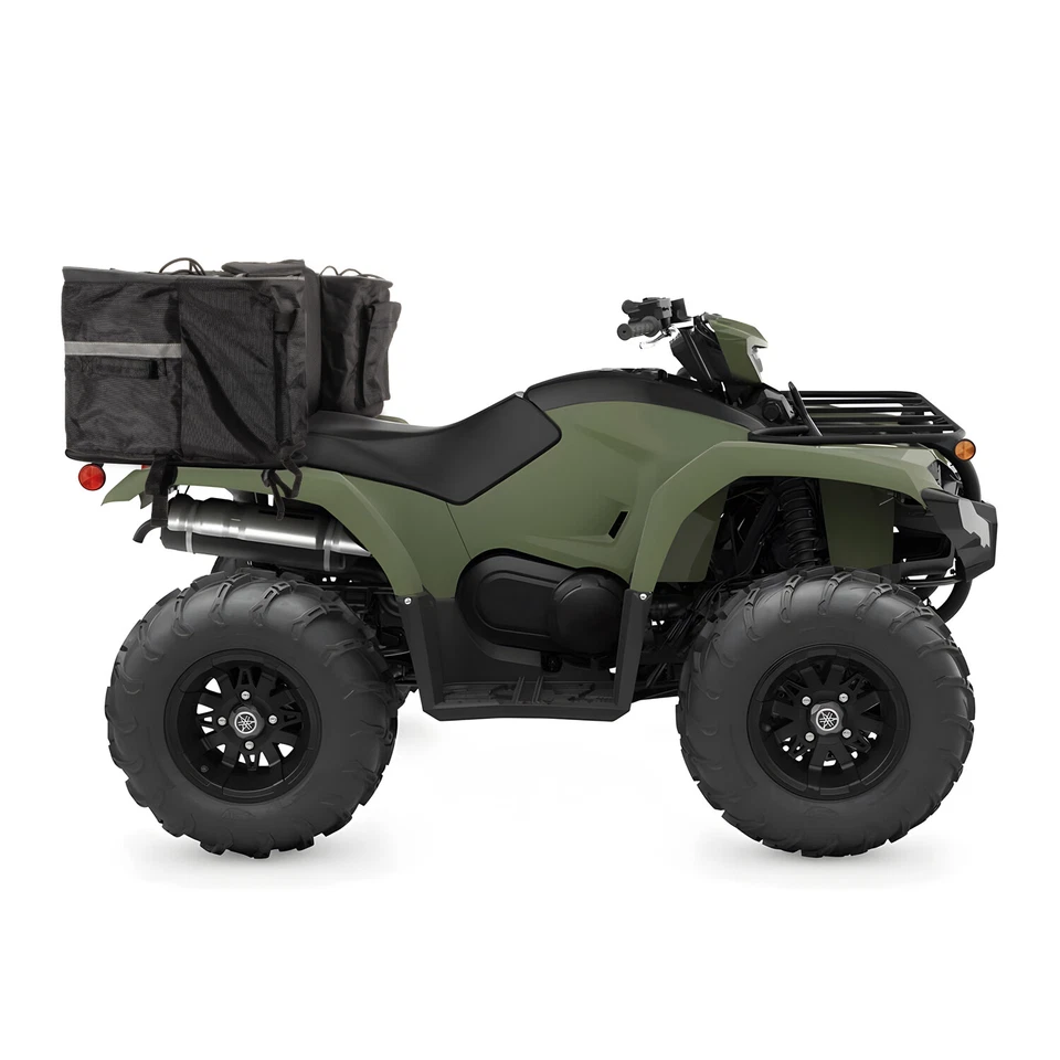 Black 4-Wheeler ATV Rear Rack Gear Storage Bag with Cushion For Honda Yamaha New — 第 4/4 张图片