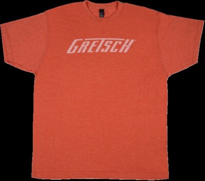 NEW - Gretsch Logo T-Shirt - ORANGE, #099-4876-***