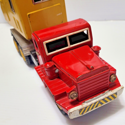 LARGE 14 INCH VINTAGE CRAGSTAN JAPAN TIN MOBILE POWER SHOVEL - Picture 8 of 10