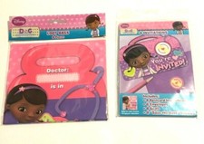 Party Supplie Disney Doc Mc Stuffins Invitations  Party Loot Bags Seals Sticker