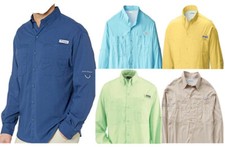 NEW COLUMBIA MEN PFG TAMIAMI II LONG SLEEVE SHIRTS