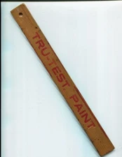 Tru-Test Paint, Old Twelve Inch Wooden Ruler