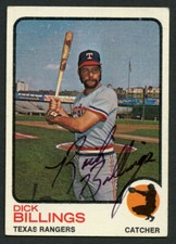 Dick Billings #94 signed autograph auto 1973 Topps Baseball Trading Card